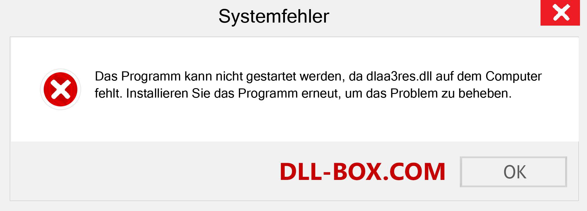 dlaa3res.dll-Datei fehlt?. Download für Windows 7, 8, 10 - Fix dlaa3res dll Missing Error unter Windows, Fotos, Bildern